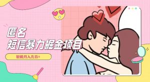 全网首发，揭秘超冷门匿名短信项目，通过信息差日入几百+【揭秘】-一米创业记