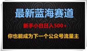 最新蓝海赛道，新手小白日入500+，你也能成为下一个公众号流量主【揭秘】-一米创业记
