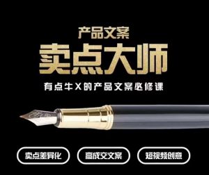 产品文案【卖点大师】高转化电商，有点牛X的产品文案必修课-一米创业记