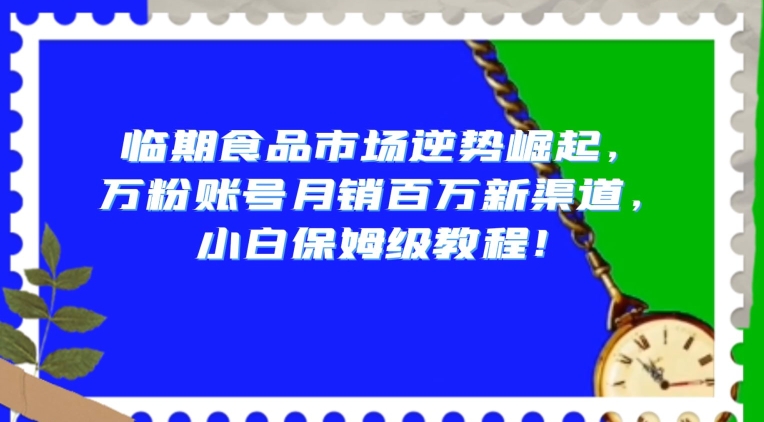 临期食品市场逆势崛起，万粉账号月销百万新渠道，小白保姆级教程【揭秘】-一米创业记