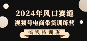 2024年风口赛道视频号电商带货训练营搞钱特训班，带领大家快速入局自媒体电商带货-一米创业记