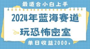 2024年蓝海赛道玩恐怖密室日入2000+，无需露脸，不要担心不会玩游戏，小白直接上手，保姆式教学【揭秘】-一米创业记