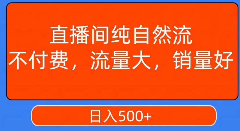 视频号直播间纯自然流，不付费，白嫖自然流，自然流量大，销售高，月入15000+【揭秘】-一米创业记