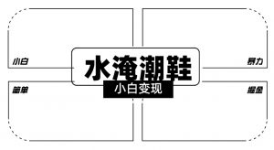 2024全新冷门水淹潮鞋无人直播玩法，小白也能轻松上手，打爆私域流量，轻松实现变现【揭秘】-一米创业记