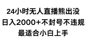 快手24小时无人直播熊出没,不封直播间,不违规,日入2000+,最适合小白上手,保姆式教学【揭秘】-一米创业记