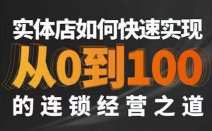 星哥·实体如何快速实现从0-100的连锁经营之道-一米创业记