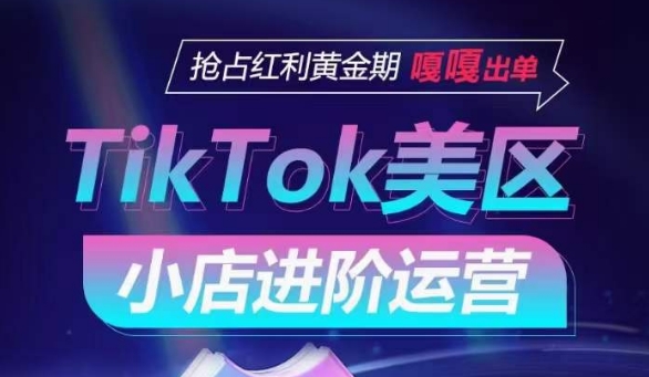 TikTok Shop美区小店进阶运营，抢占红利黄金期 嘎嘎出单-一米创业记
