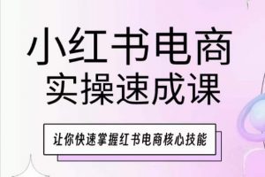 小红书电商实操速成课，让你快速掌握红书电商核心技能-一米创业记