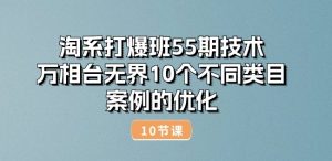 淘系打爆班55期技术：万相台无界10个不同类目案例的优化(10节)-一米创业记