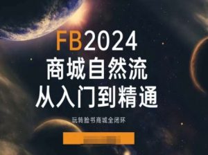 2024Faceboo商城自然流(从入门到精通)，玩转脸书商城全闭环-一米创业记