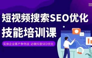 实体抖音搜索（抖音SEO）变现课，短视频搜索seo优化技能-一米创业记