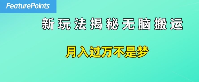 简单操作，每天50美元收入，搬运就是赚钱的秘诀【揭秘】-一米创业记