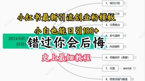 2024小红书引流创业粉史上最细教程，手把手教你引流【揭秘】-一米创业记