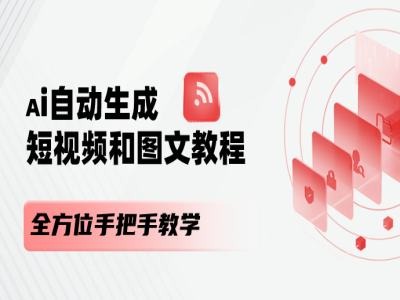 AI自动生成短视频和图文课程，全方位手把手教学-一米创业记