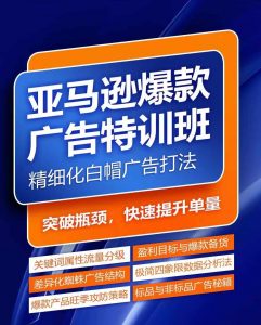 亚马逊爆款广告特训班，快速掌握亚马逊关键词库搭建方法，有效优化广告数据并提升旺季销量-一米创业记