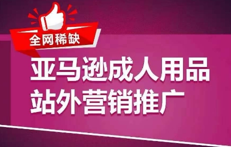 全网稀缺！亚马逊成人用品站外营销推广，​教你引爆站外流量，开启爆单模式-一米创业记