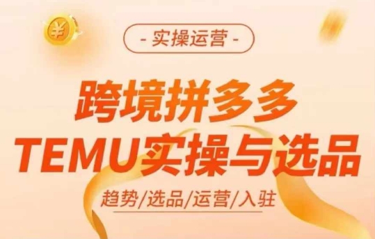 跨境拼多多TEMU实操与选品，多多temu跨境选品运营实操-一米创业记