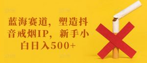 蓝海赛道,塑造抖音戒烟IP,新手小白日入500+【揭秘】-一米创业记
