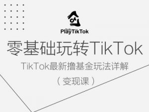 零基础玩转TiKToK变现课，TikTok最新撸基金玩法详解-一米创业记