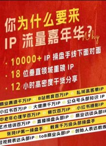群响IP流量嘉年华,现场视频+IP江湖2024典藏版PPT-一米创业记