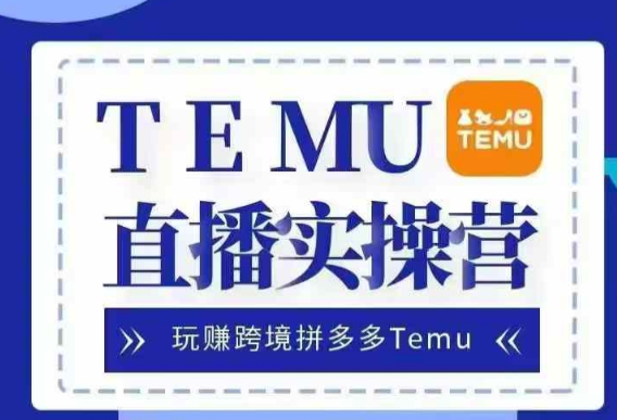 Temu直播实战营，玩赚跨境拼多多Temu，国内电商卷就出海赚美金-一米创业记
