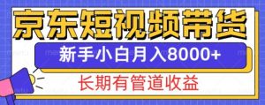 京东短视频带货新玩法，长期管道收益，新手也能月入8000+-一米创业记