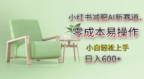 小红书减肥AI新赛道，零成本易操作，日入多张，小白轻松上手【揭秘】-一米创业记