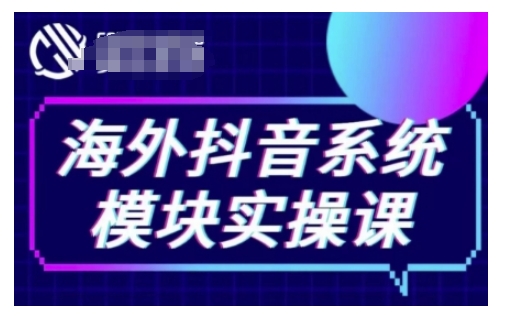 海外抖音Tiktok系统模块实操课，TK短视频带货，TK直播带货，TK小店端实操等-一米创业记