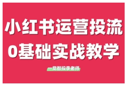 小红书运营投流，小红书广告投放从0到1的实战课，学完即可开始投放-一米创业记