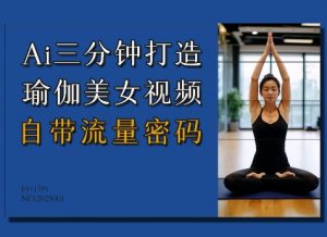 Ai3分钟打造瑜伽美女视频，自带流量密码-一米创业记