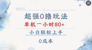 超强0撸玩法 录录数据 单机 一小时轻松80+ 小白轻松上手 简单0成本【仅揭秘】-一米创业记