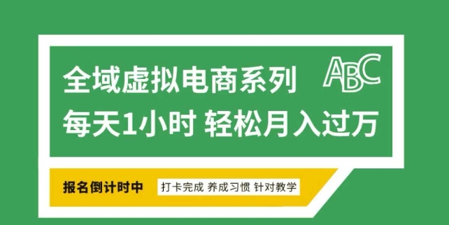 全域虚拟电商变现系列，通过平台出售虚拟电商产品从而获利-一米创业记