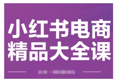 小红书电商精品大全课，快速掌握小红书运营技巧，实现精准引流与爆单目标，轻松玩转小红书电商-一米创业记