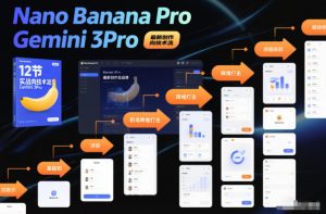 Nano Banana Pro Gemini 3Pro，最新创作实战课，12节实战向技术流，职场降维打击-一米创业记