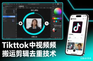 Tiktok中视频纯搬运剪辑去重技术，外来技术，自行测试-一米创业记