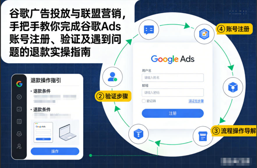 谷歌广告投放与联盟营销，手把手教你完成谷歌Ads账号注册、验证及遇到问题的退款实操指南-一米创业记
