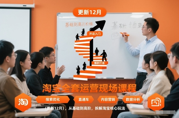 淘宝全套运营现场课程（更新12月），从基础到高阶，拆解淘宝核心玩法-一米创业记