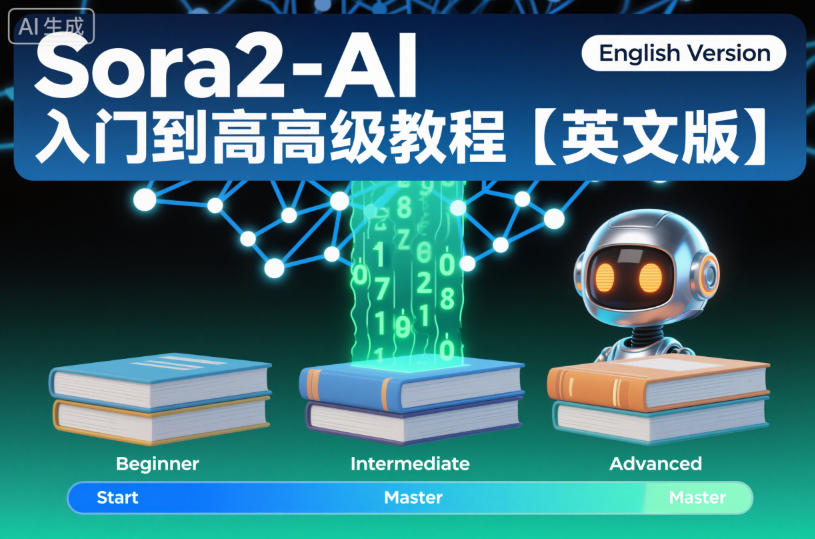 Sora2-AI入门到高级教程【英文版】-一米创业记