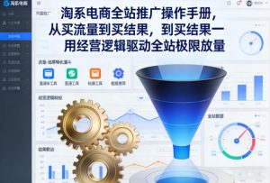 淘系电商全站推广操作手册，从买流量到买结果一用经营逻辑驱动全站极限放量-一米创业记
