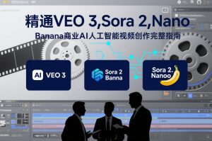 精通VEO 3，Sora 2，Nano Banana商业AI人工智能视频创作完整指南-一米创业记