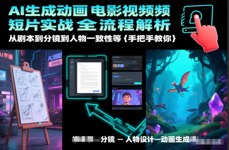 AI生成动画电影视频短片实战全流程解析，从剧本到分镜到人物一致性等手把手教你-一米创业记