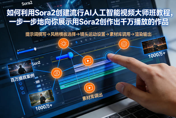 如何利用Sora2创建流行AI人工智能视频大师班，一步一步地向你展示用Sora2创作出千万播放的作品-一米创业记