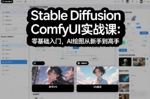 Stable Diffusion ComfyUI实战课：零基础入门，AI绘图从新手到高手-一米创业记