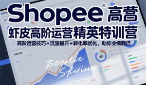 Shopee虾皮高阶运营精英特训营，高阶运营技巧+流量提升+转化率优化，助你业绩翻倍-一米创业记