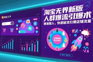 淘宝无界新版人群爆流引爆术，精准圈人，快速破流引爆店铺流量-一米创业记