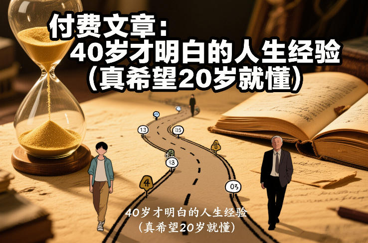 付费文章：40岁才明白的人生经验（真希望20岁就懂）-一米创业记
