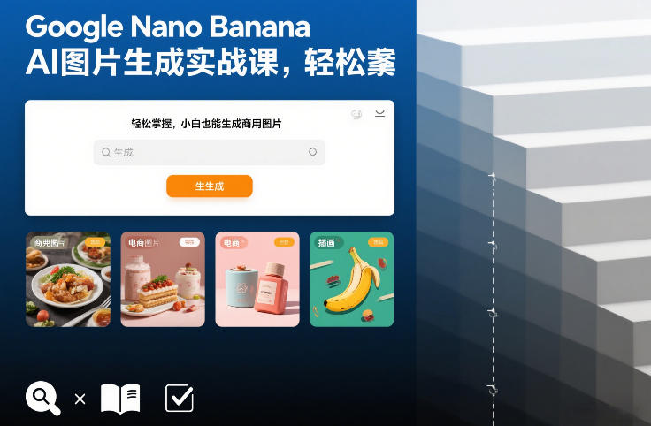 Google Nano Banana AI图片生成实战课，轻松掌握，小白也能生成商用图片-一米创业记