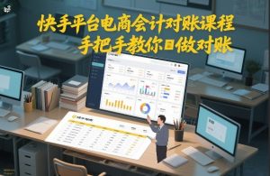 快手平台电商会计对账课程,手把手教你做对账-一米创业记