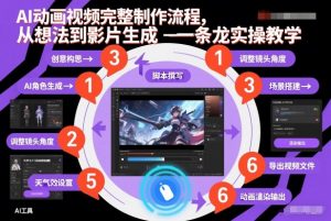 AI动画视频完整制作流程，从想法到影片生成一条龙实操教学-一米创业记
