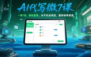 AI代写微课，一单7张，绿色蓝海，永不失业项目，提供接单渠道！-一米创业记
